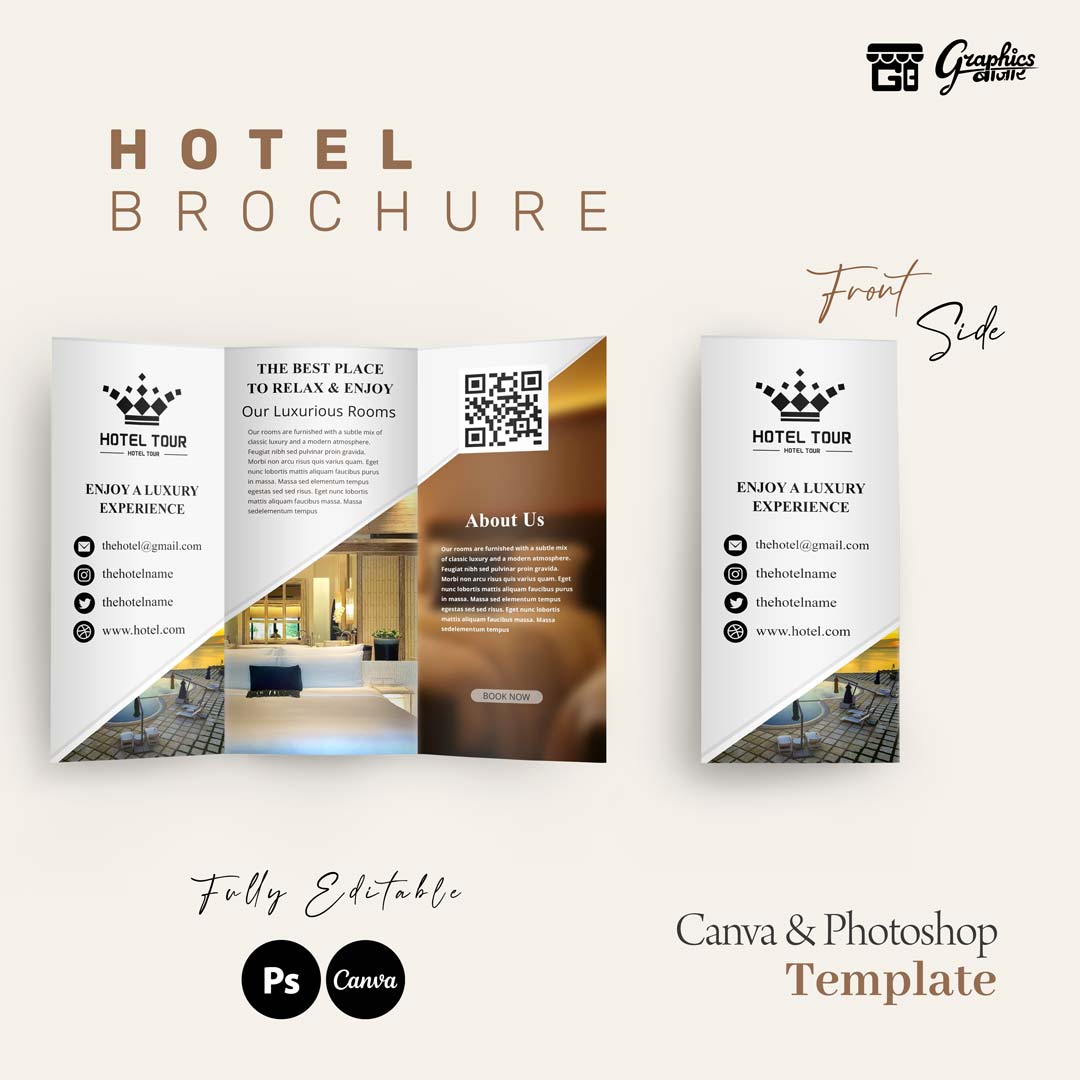 Luxury Hotel Brochure - Trifold Brochure