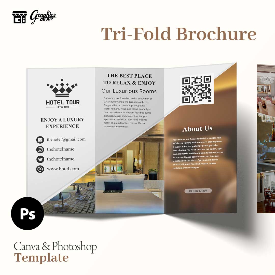 Luxury Hotel Brochure - Trifold Brochure