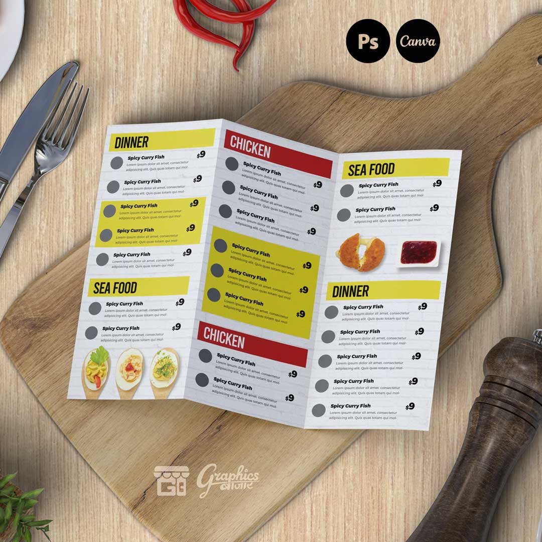 Mexican Food Menu Brochure