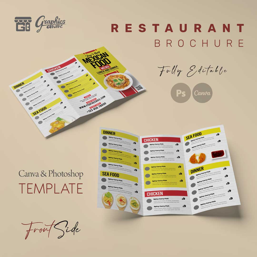 Mexican Food Menu Brochure