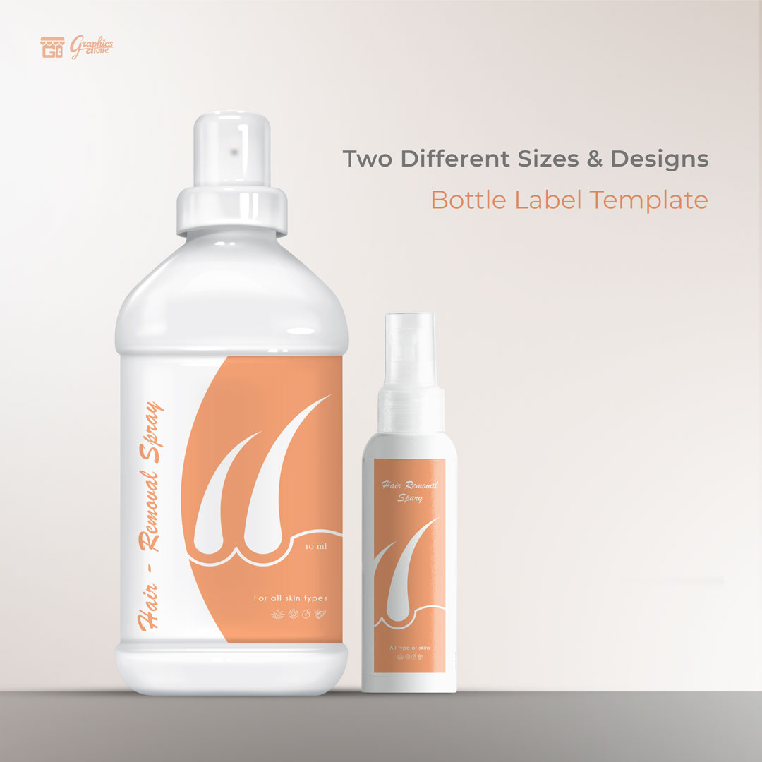 Cosmetic Bottle Label Template