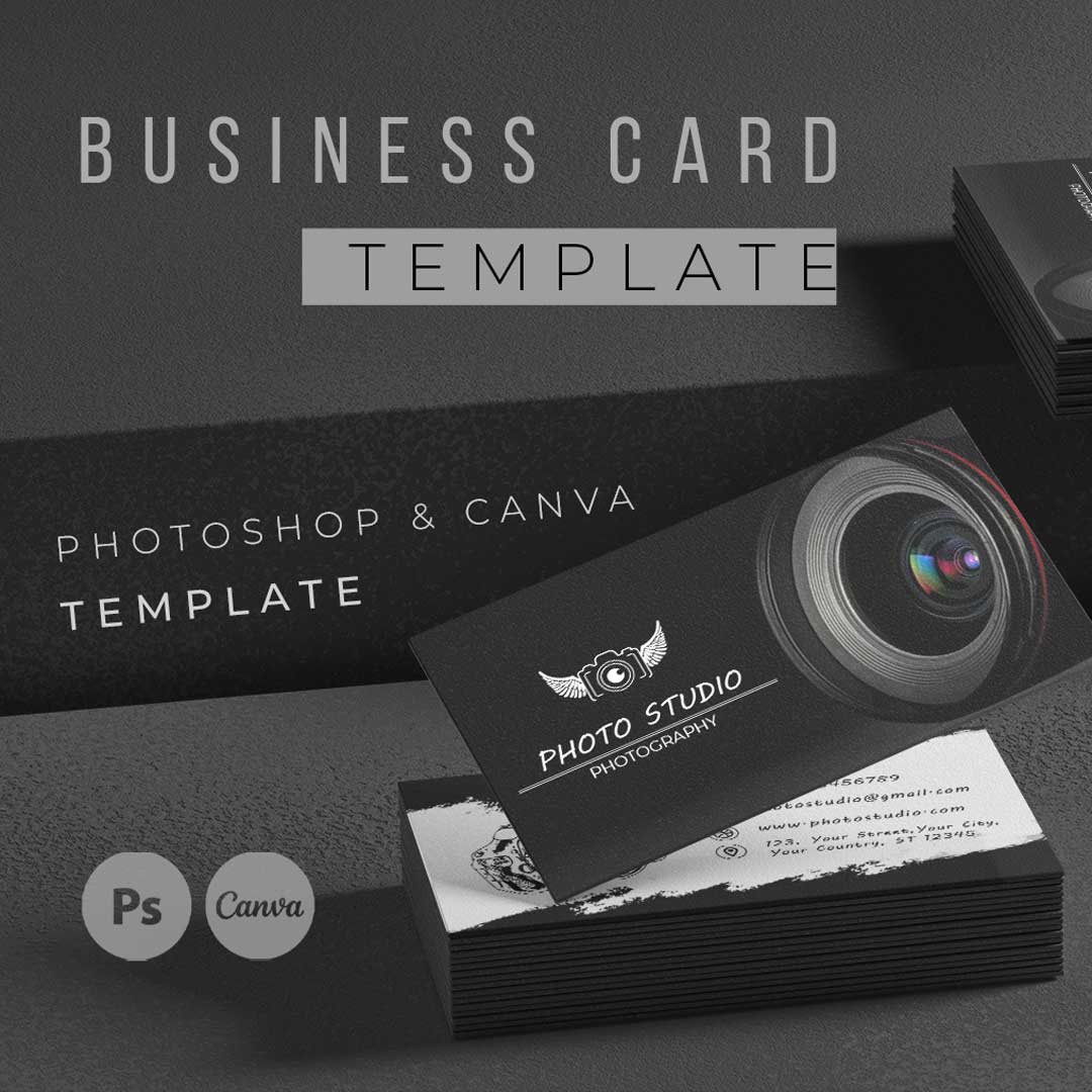 Photo Studio Business Card Template