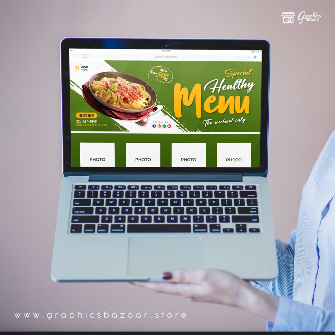 Website Header Banner Template For Laptop