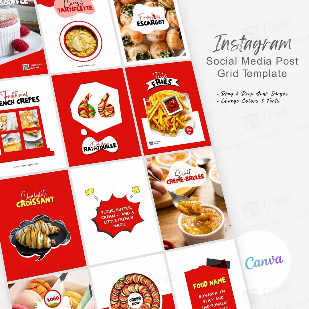 French-Cuisine-Instagram-Feed-grid-template