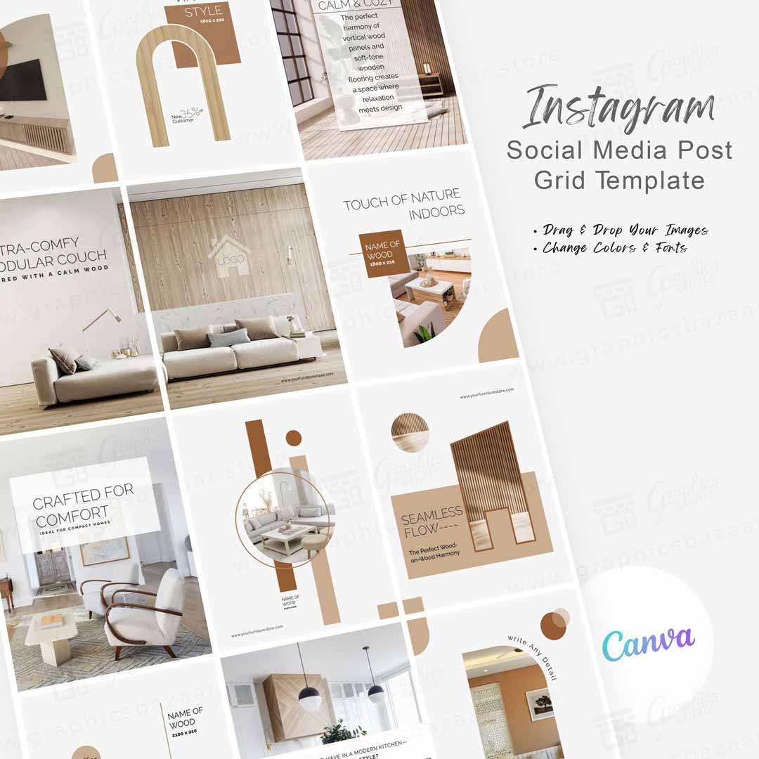 Furniture Store Social Media Post Template